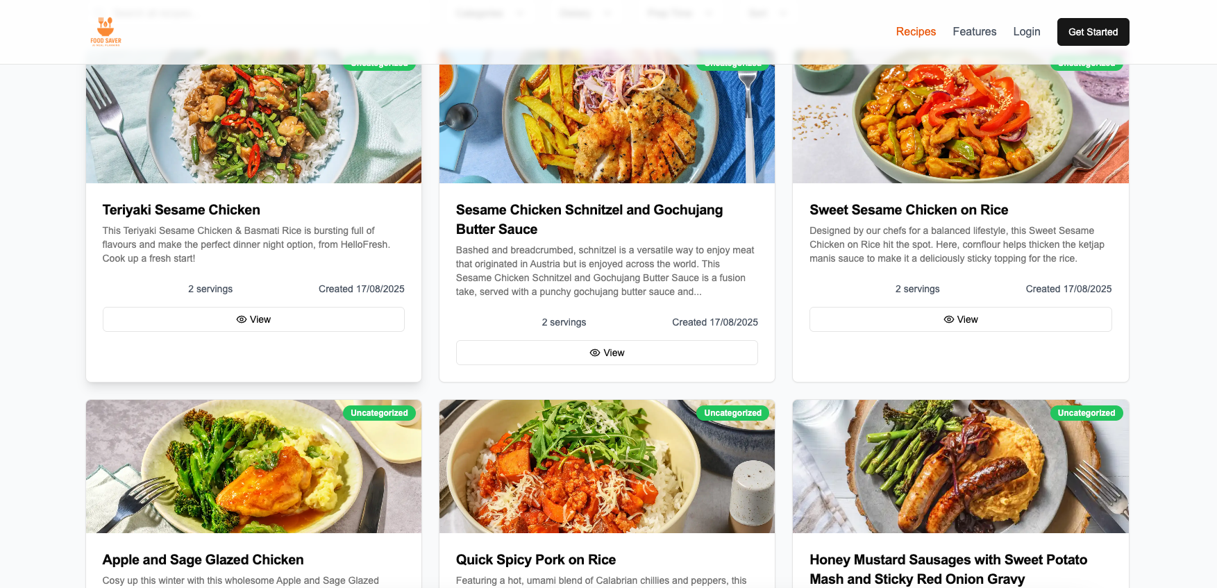 Food Saver Screenshot